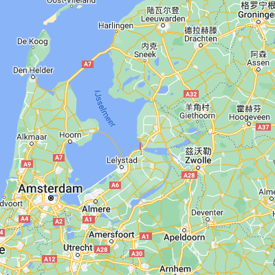 Map showing location of Urk (52.662500, 5.601390)