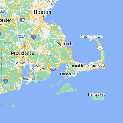 Map showing location of Wareham (41.762600, -70.721700)